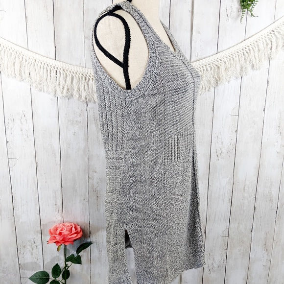 SPARROW sm heathered grey knitted sleeveless tunic - Picture 3 of 7